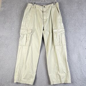 VTG Levis Cargo Pants Mens 36X30 Khaki Loose Baggy Skater Grunge Streetwear Y2K